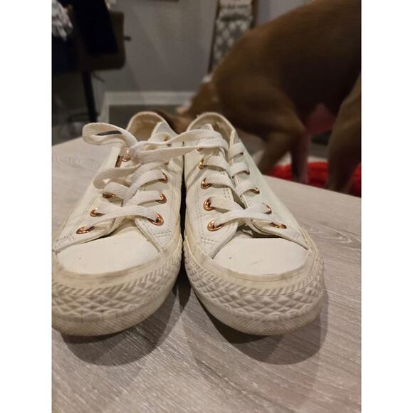 Converse Chuck Taylor All Star Craft Leather Ox Gold Women's Sneakers Size 7 - Picture 1 of 10